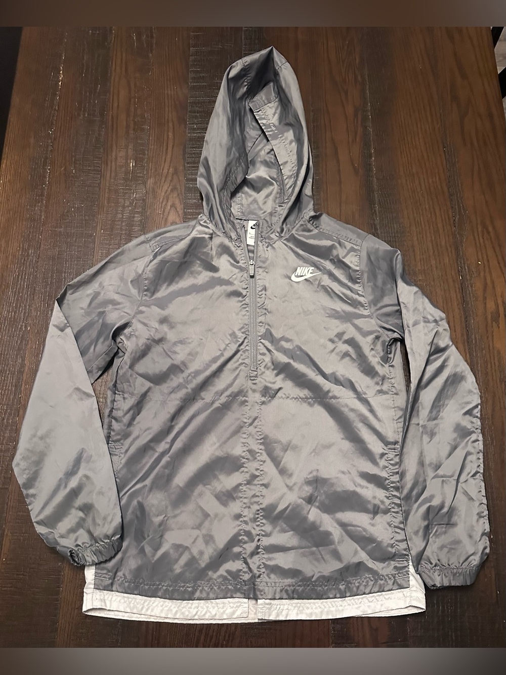 Nike Sportswear Kids Full Zip up Gray Tracksuit Jacket Windbreaker XL DM8035-085